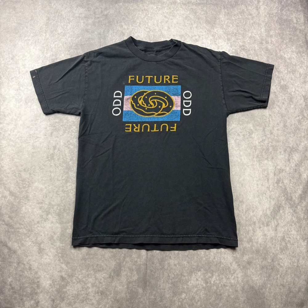 Odd Future Donut Graphic T-Shirt Mens Medium Faded Black Streetwear Tee